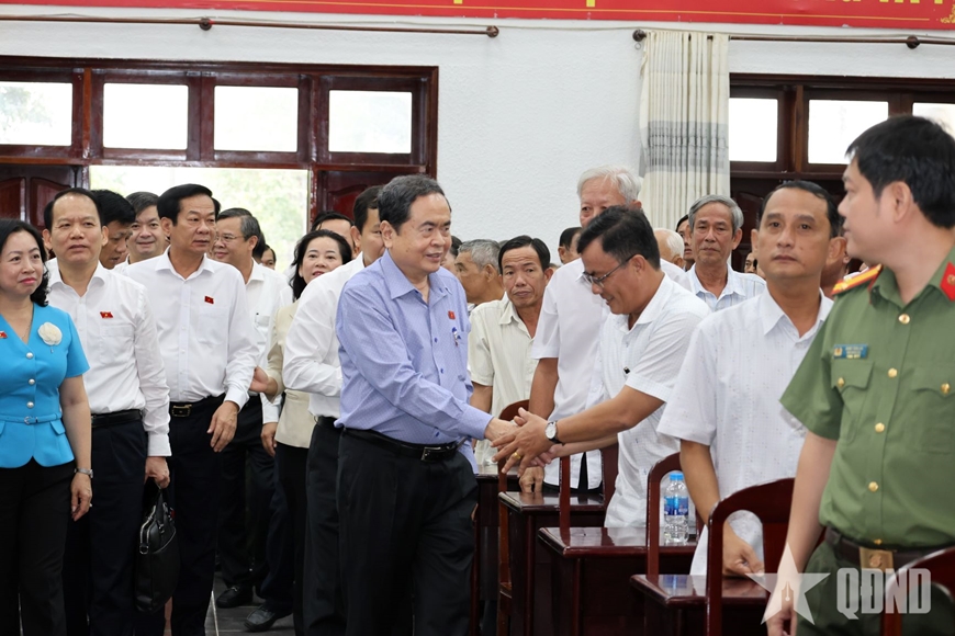 Chủ tịch Quốc hội Trần Thanh Mẫn tiếp xúc cử tri thành phố Cần Thơ trước Kỳ họp thứ mười, Quốc hội khóa XV