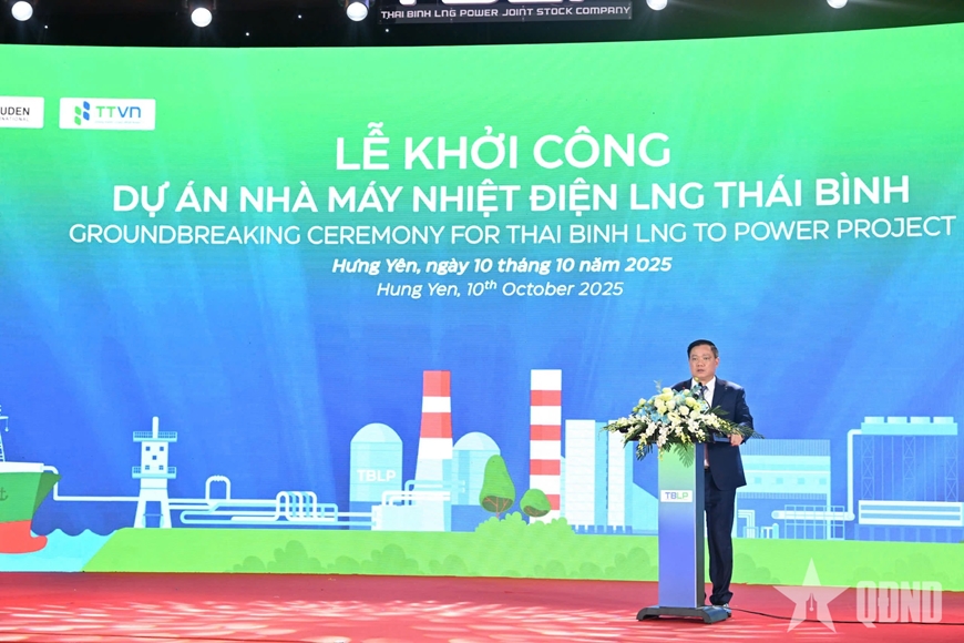 Khởi công dự án Nhà máy nhiệt điện LNG Thái Bình trị giá hơn 2,6 tỷ USD