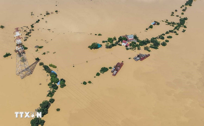 Mưa lũ lớn sau bão số 11 đã làm ảnh hưởng 59 sự cố đê 