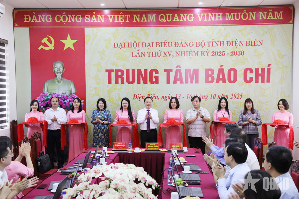 Điện Biên: Khai trương Trung tâm Báo chí phục vụ đại hội