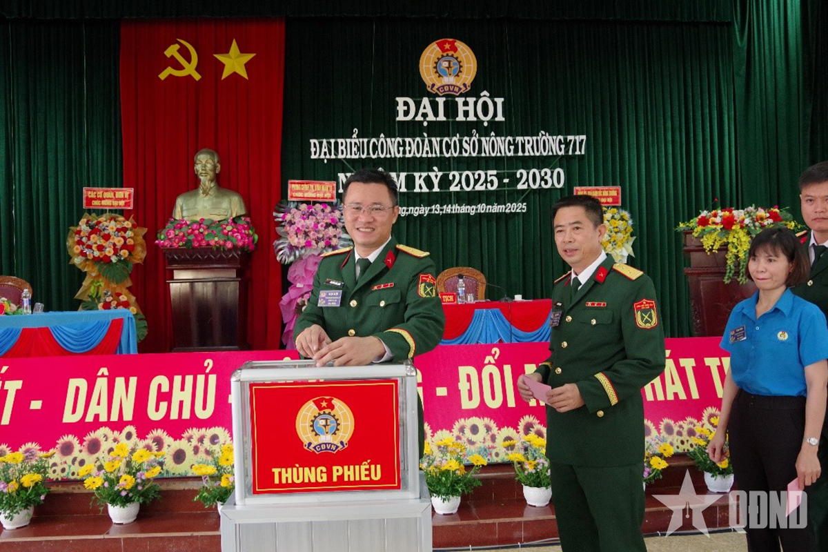 Nông trường 717 tổ chức Đại hội đại biểu Công đoàn cơ sở nhiệm kỳ 2025-2030

