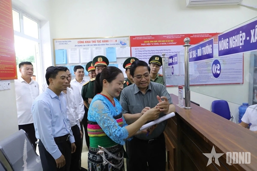 Thủ tướng Phạm Minh Chính dự lễ khởi công Trường nội trú liên cấp Tiểu học và THCS Bát Mọt (Thanh Hóa)