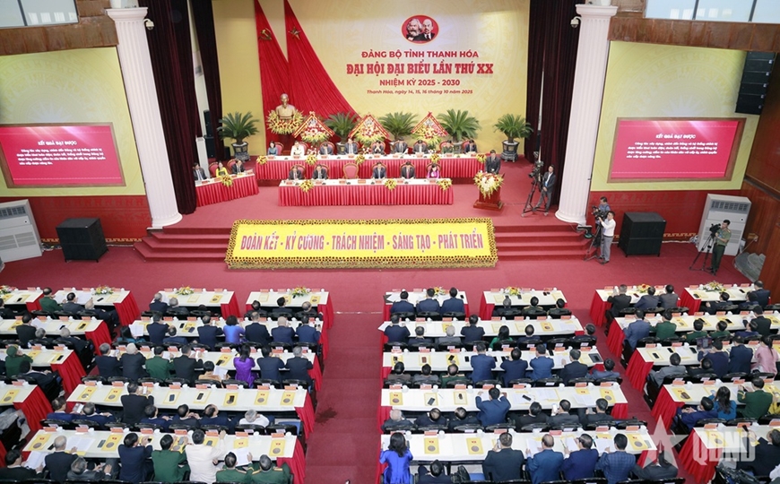 Khai mạc trọng thể Đại hội đại biểu Đảng bộ tỉnh Thanh Hóa lần thứ XX, nhiệm kỳ 2025 - 2030