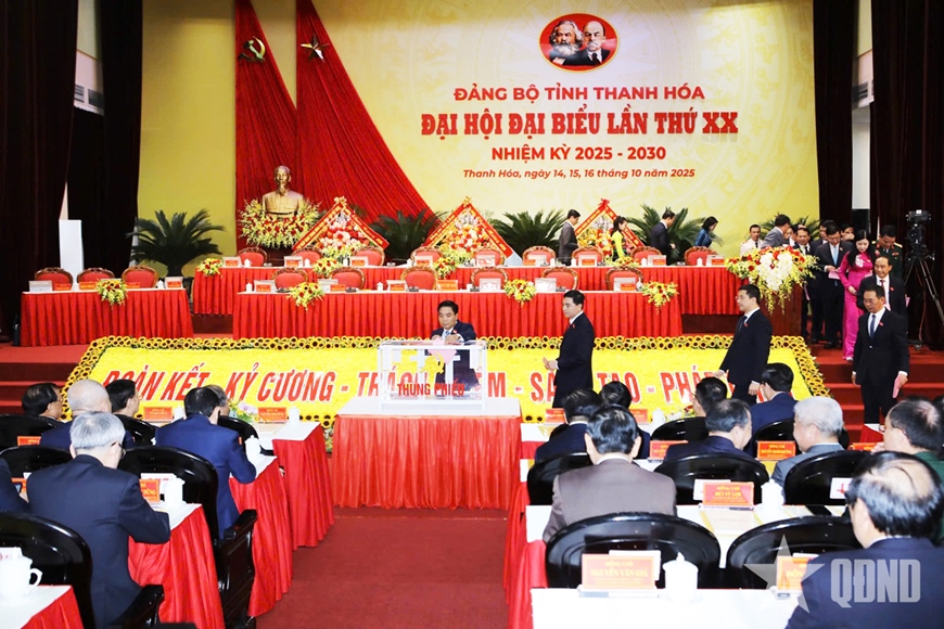Khai mạc trọng thể Đại hội đại biểu Đảng bộ tỉnh Thanh Hóa lần thứ XX, nhiệm kỳ 2025 - 2030