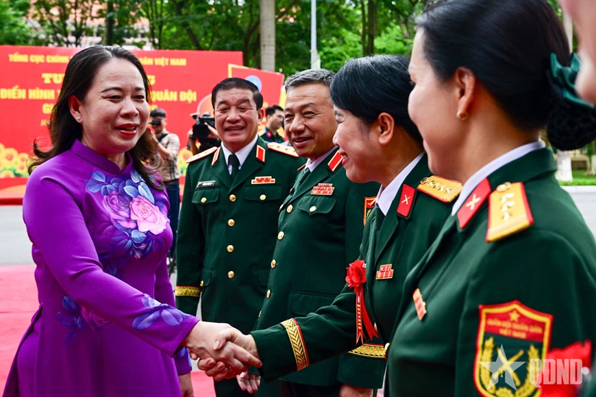 Đại tướng Trịnh Văn Quyết dự Tuyên dương điển hình tiên tiến Phụ nữ Quân đội giai đoạn 2020-2025