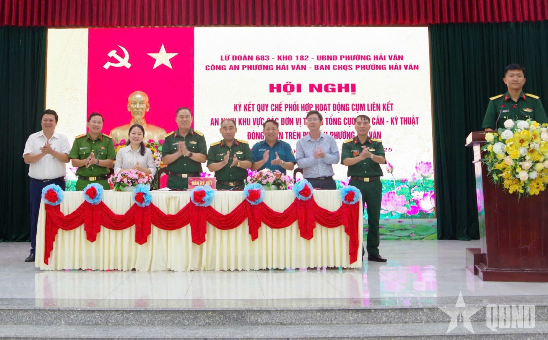Ký kết quy chế phối hợp hoạt động các đơn vị trong Tổng cục Hậu cần - Kỹ thuật đóng quân trên địa bàn phường Hải Vân, TP Đà Nẵng 