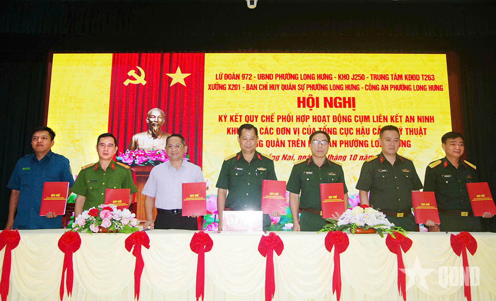Ký kết phối hợp hoạt động giữa các đơn vị Tổng cục Hậu cần-Kỹ thuật với địa phương đóng quân
