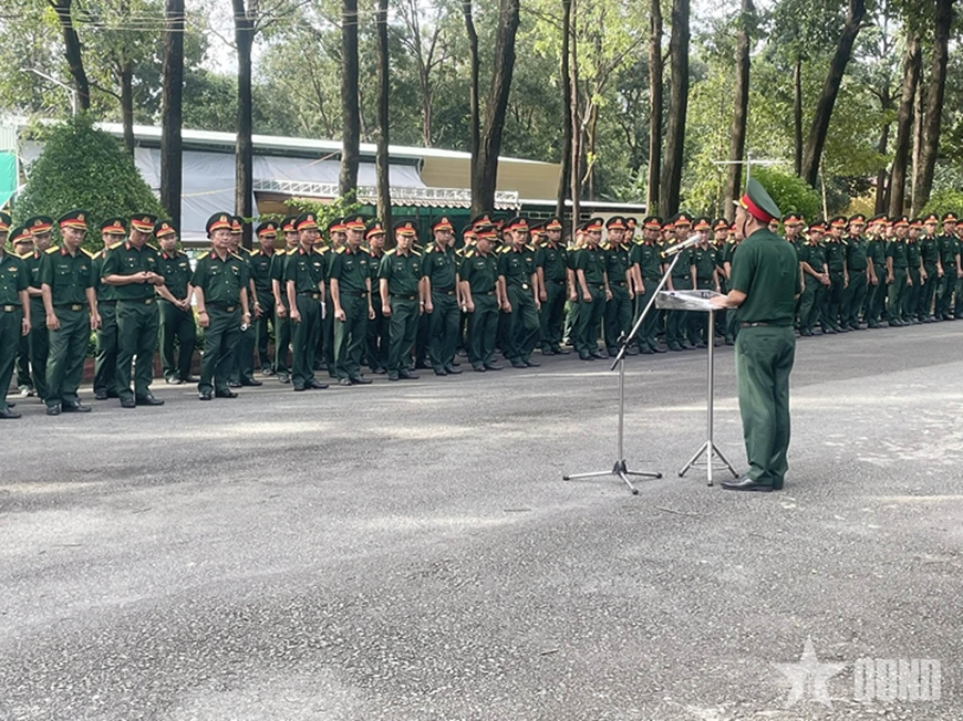 Sư đoàn 309 (Quân khu 7) tập huấn công tác đóng quân, canh phòng