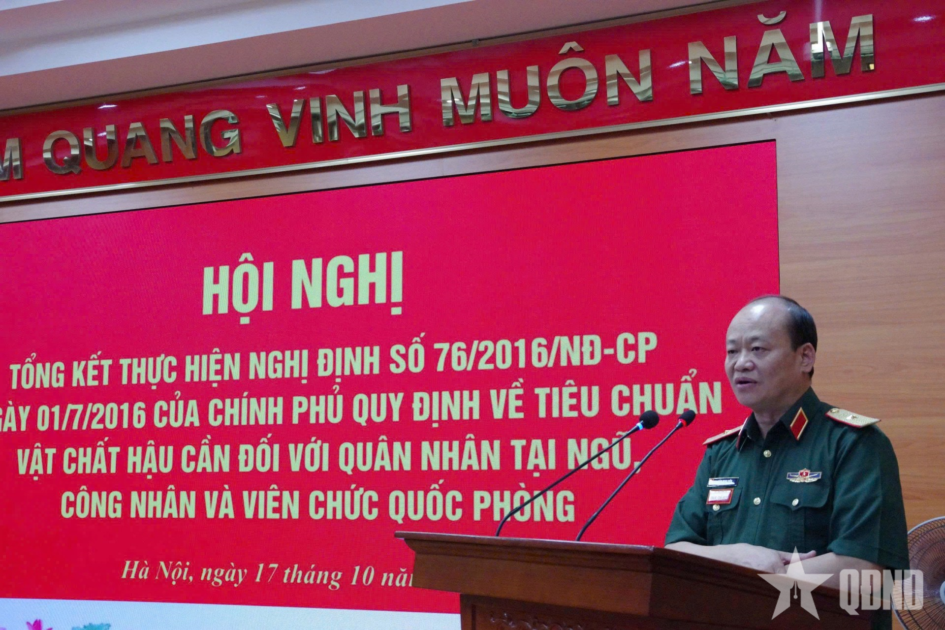 Học viện Chính trị tổng kết thực hiện tiêu chuẩn vật chất hậu cần đối với quân nhân