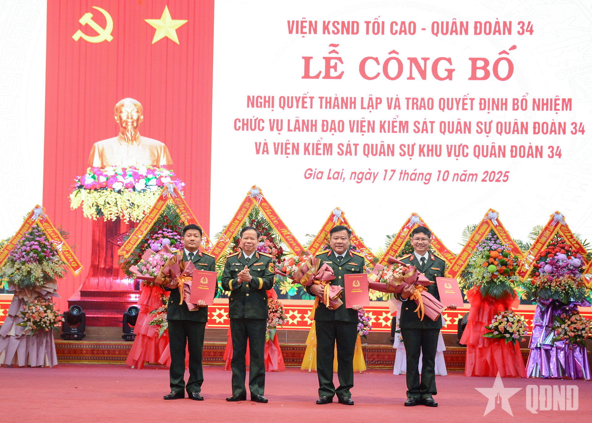 Công bố quyết định thành lập Viện Kiểm sát quân sự Quân đoàn 34 và Viện Kiểm sát quân sự khu vực Quân đoàn 34