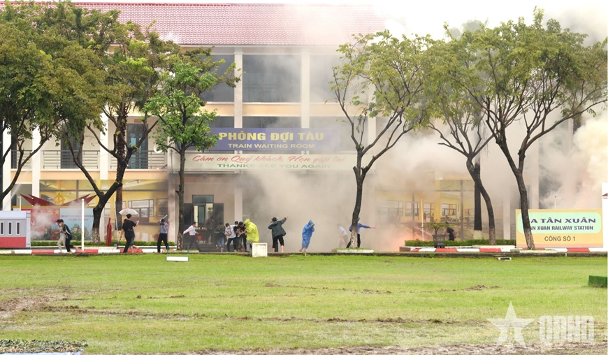 Diễn tập ứng phó sự cố hóa học, sinh học, phóng xạ, hạt nhân 