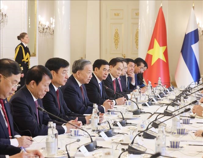 Tổng Bí thư Tô Lâm hội đàm với Tổng thống Phần Lan Alexander Stubb