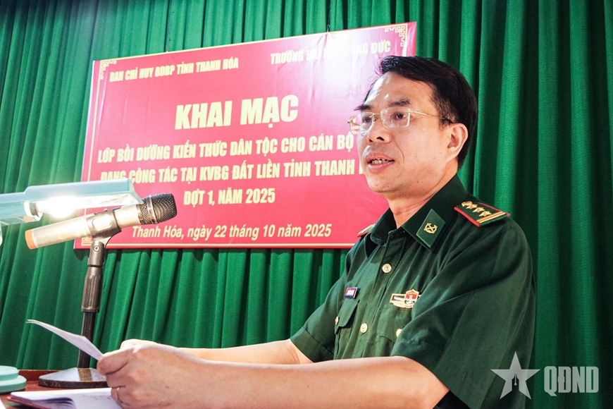 Bộ đội Biên phòng Thanh Hóa: Khai mạc lớp bồi dưỡng kiến thức dân tộc năm 2025