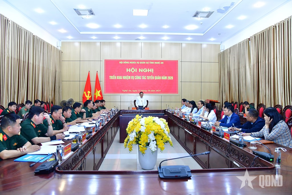 Nghệ An triển khai nhiệm vụ công tác tuyển quân năm 2026