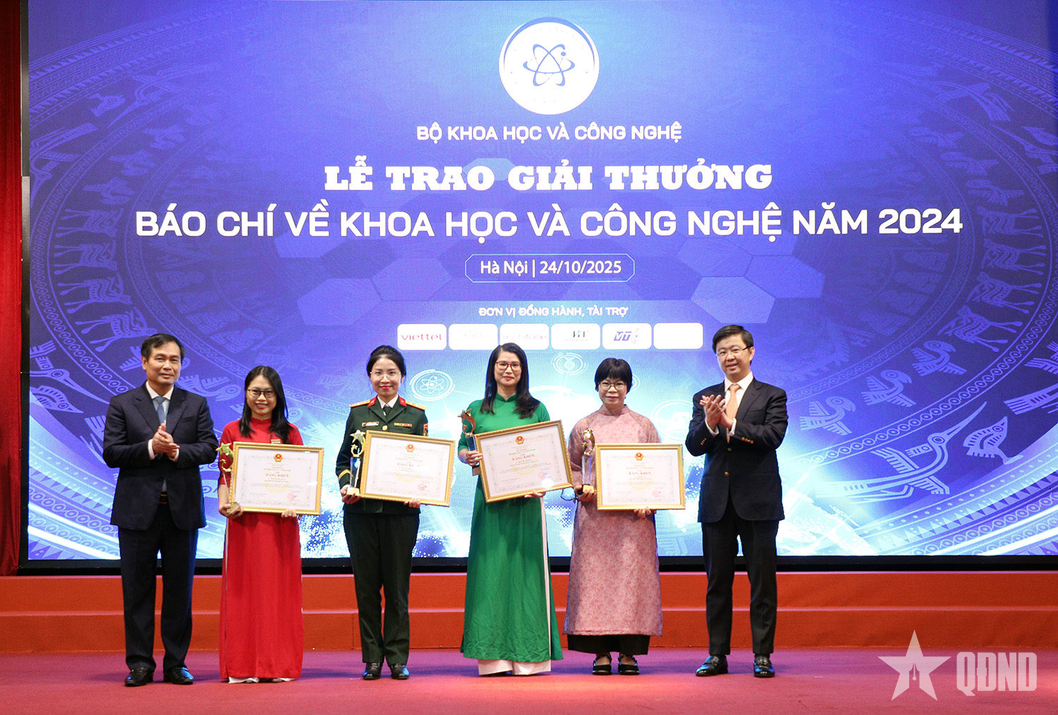 Báo Quân đội nhân dân đoạt giải Nhất Giải thưởng báo chí về khoa học và công nghệ năm 2024