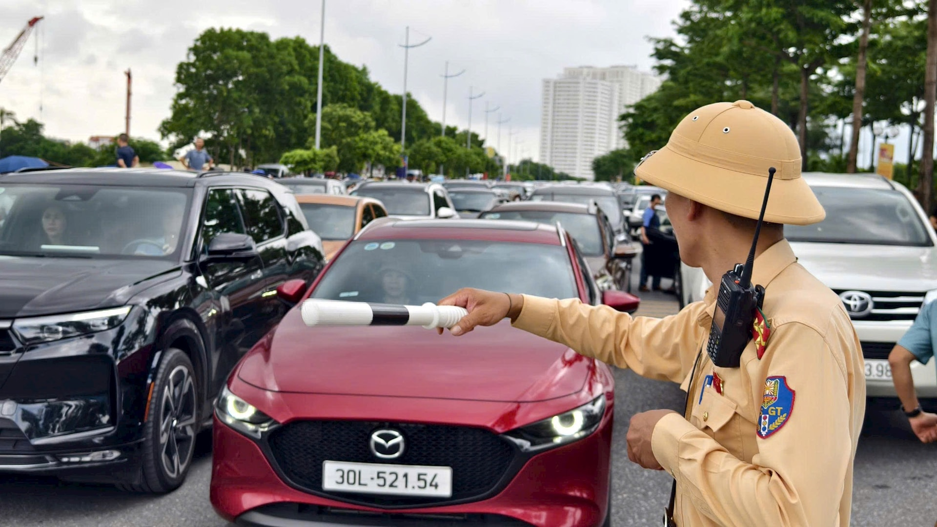 Hà Nội phân luồng giao thông phục vụ Hội chợ Mùa Thu 2025