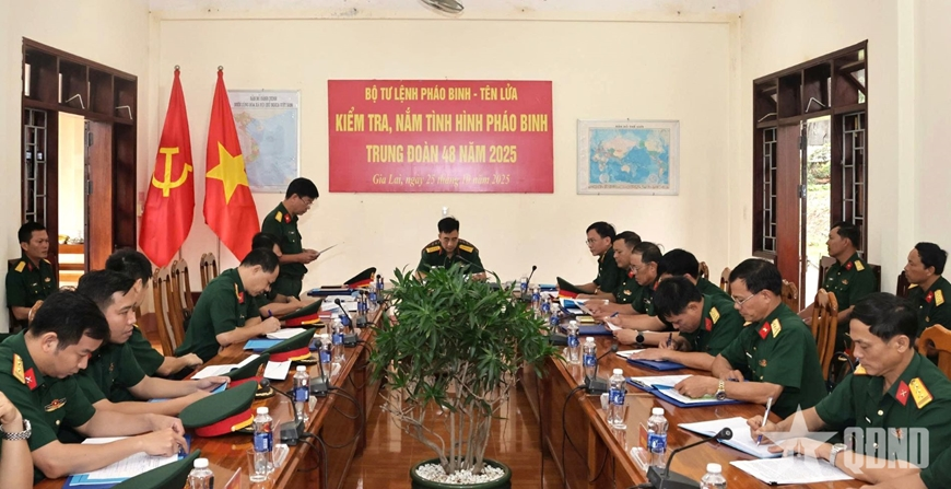 Bộ tư lệnh Pháo binh – Tên lửa kiểm tra tại Quân đoàn 34