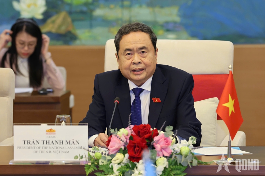 Chủ tịch Quốc hội Trần Thanh Mẫn tiếp Tổng Thư ký Liên hợp quốc