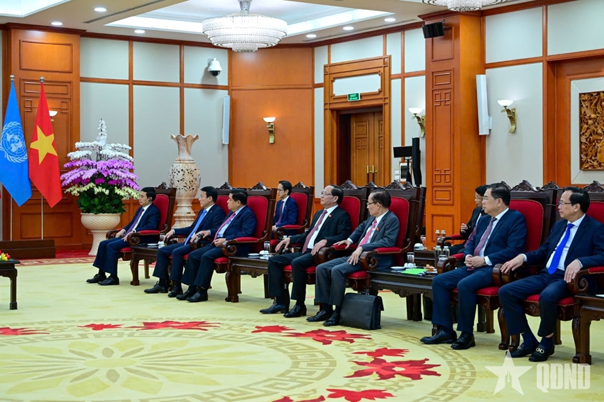 Tổng Bí thư Tô Lâm tiếp Tổng Thư ký Liên hợp quốc António Guterres
