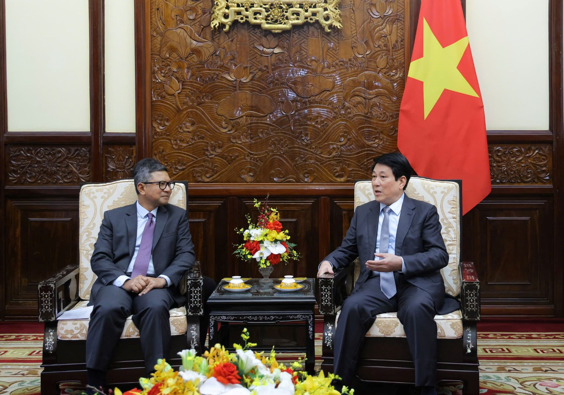 Chủ tịch nước Lương Cường tiếp Đại sứ Indonesia và Singapore đến chào từ biệt