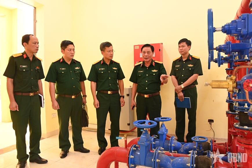 Kiểm tra công tác bảo đảm an toàn phòng cháy, chữa cháy đối với dự án Sở chỉ huy Bộ CHQS tỉnh Quảng Ninh