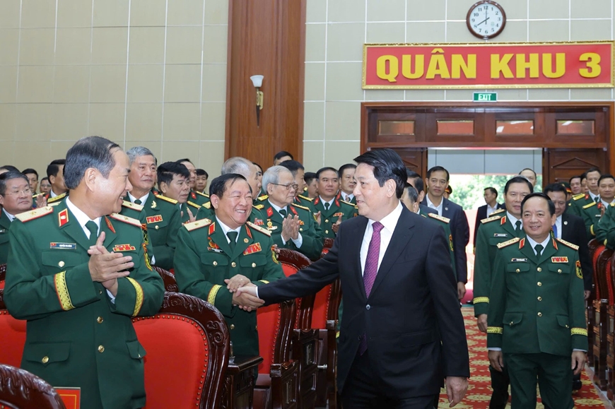 Chủ tịch nước Lương Cường dự Lễ kỷ niệm 80 năm Ngày truyền thống Lực lượng vũ trang Quân khu 3
