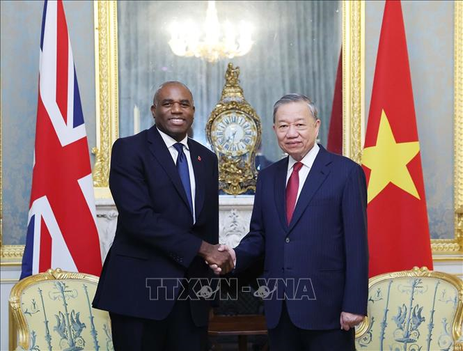 Tổng Bí thư Tô Lâm gặp Phó thủ tướng Anh David Lammy