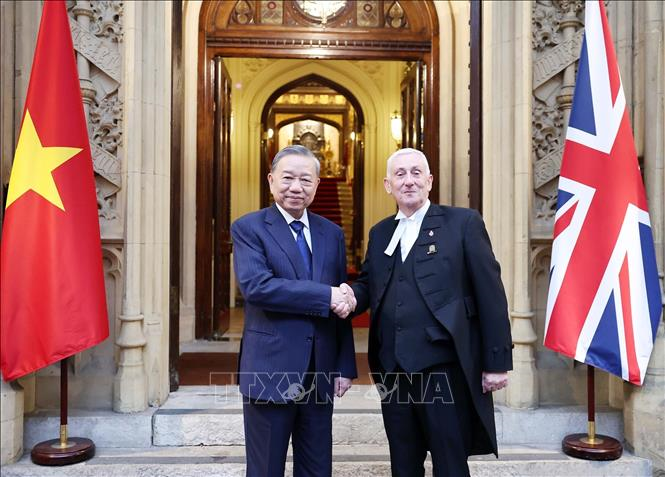 Tổng Bí thư Tô Lâm hội kiến Chủ tịch Hạ viện Anh Lindsay Hoyle