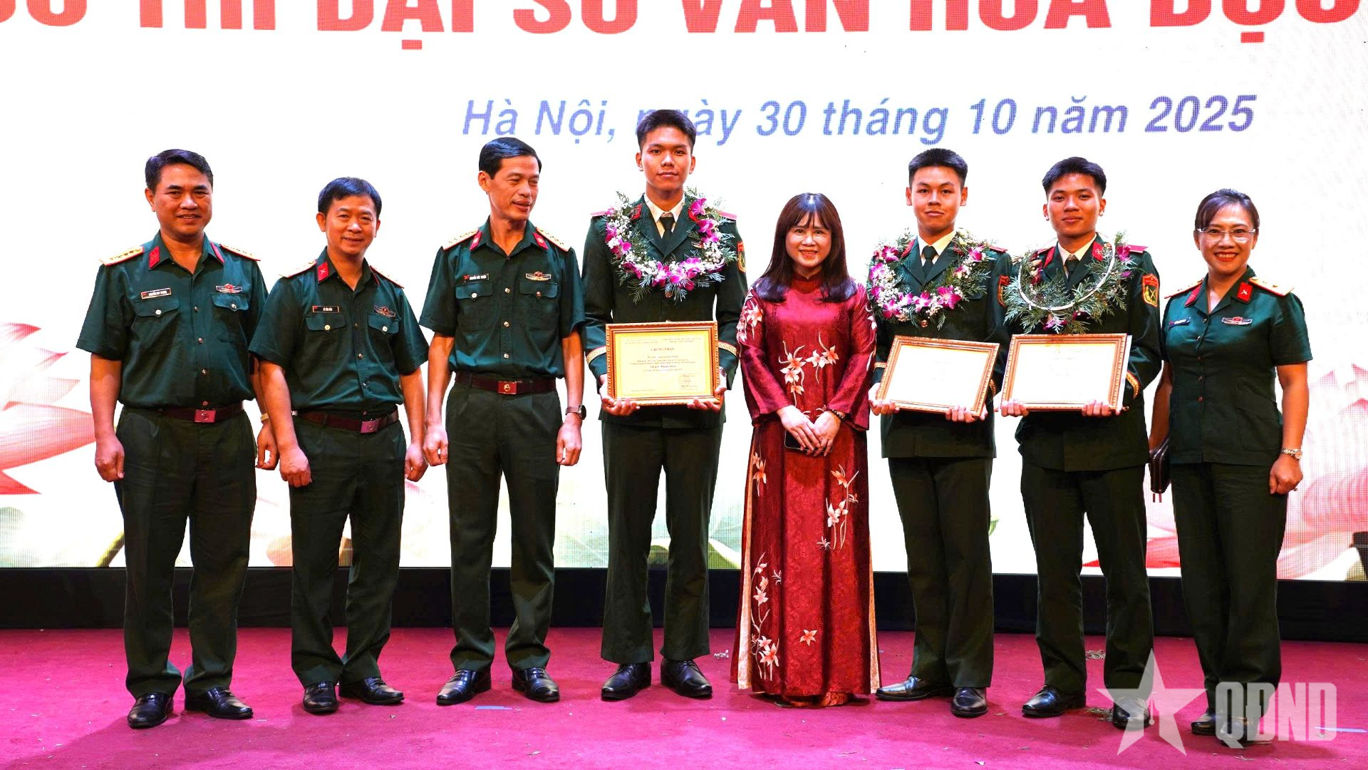 Quân đội đạt thành tích cao tại chung kết toàn quốc cuộc thi “Đại sứ văn hóa đọc năm 2025”