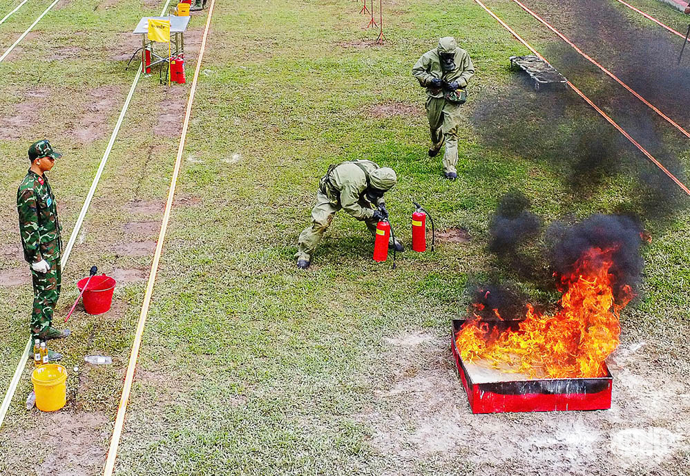 Khai mạc Hội thao ứng phó sự cố hóa chất độc, xạ cấp đại đội, tiểu đoàn phòng hóa toàn quân khu vực phía Nam