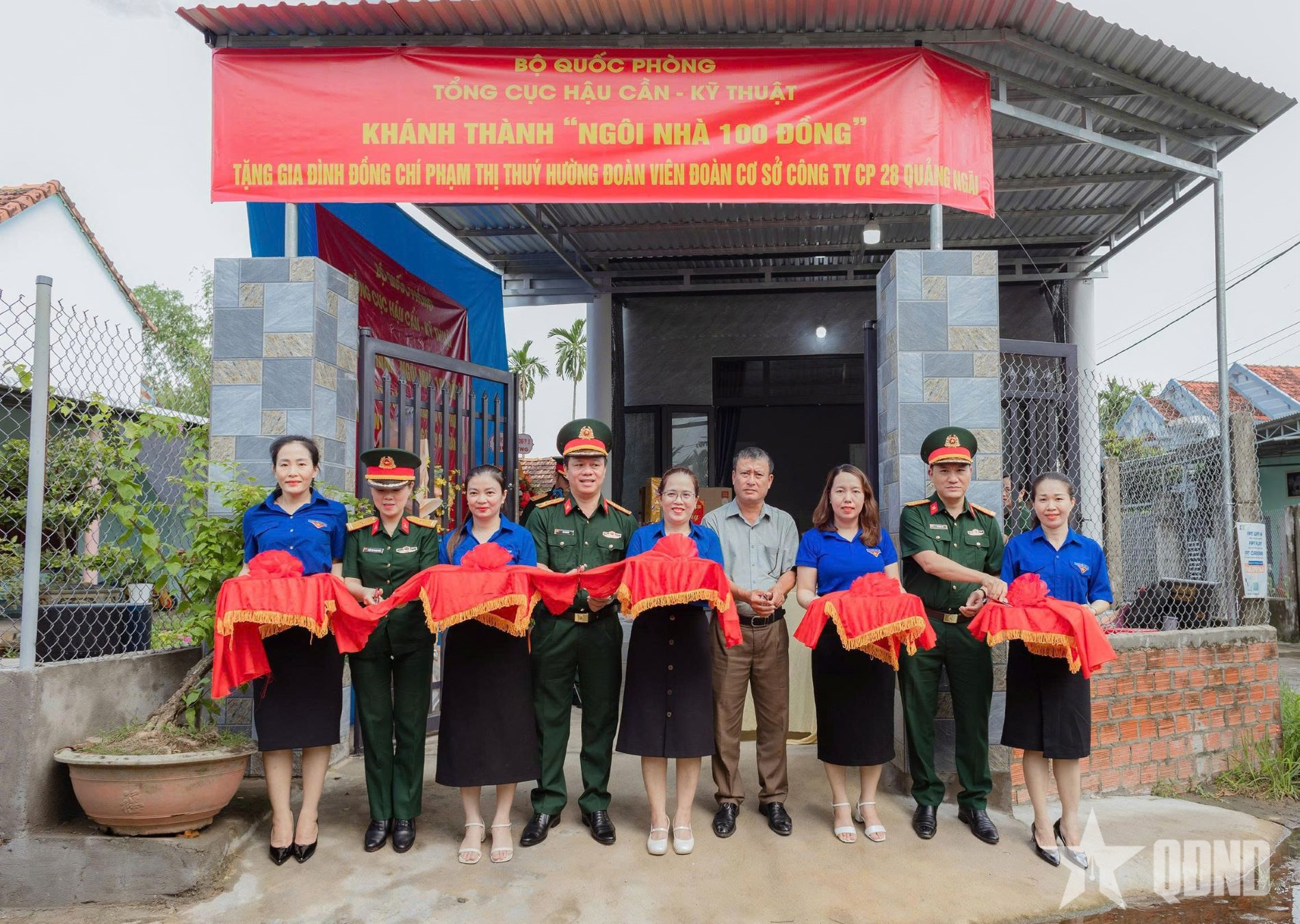 Tổng cục Hậu cần - Kỹ thuật khánh thành “Ngôi nhà 100 đồng” tại Quảng Ngãi