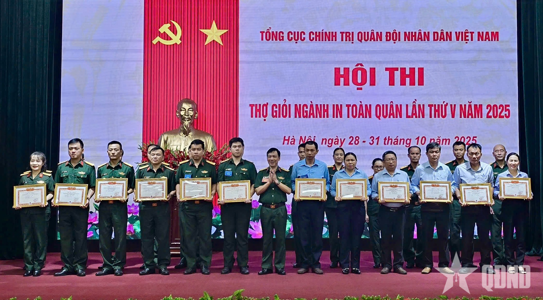 Bế mạc Hội thi thợ giỏi ngành in toàn quân lần thứ V năm 2025