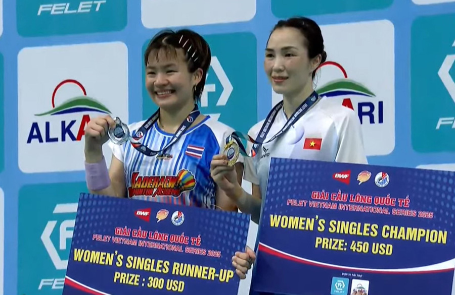 Vũ Thị Trang và Lê Đức Phát vô địch Giải cầu lông Vietnam International Series 2025