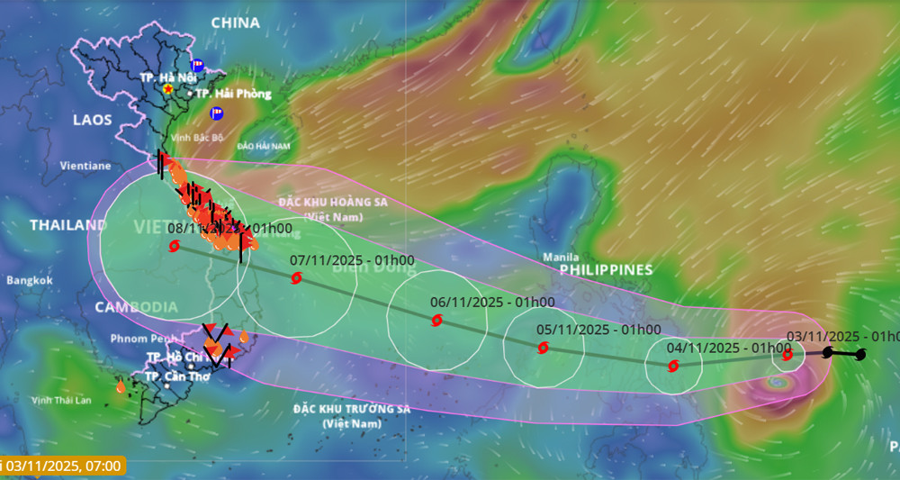 Bão Kalmaegi có thể đạt cấp siêu bão, đe dọa Philippines