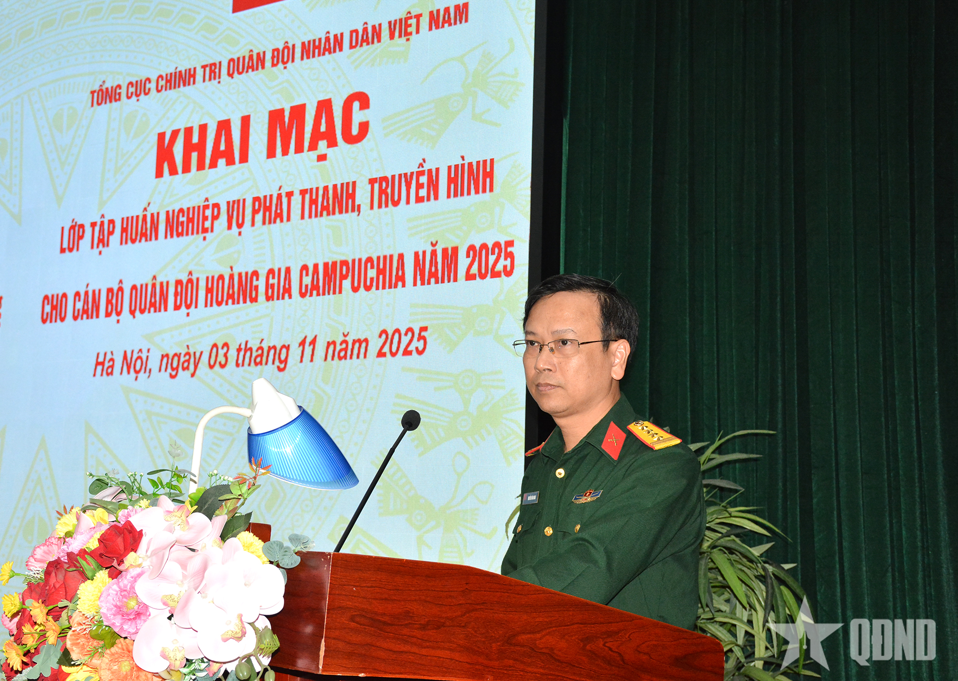 Khai mạc tập huấn nghiệp vụ phát thanh, truyền hình cho Quân đội Hoàng gia Campuchia năm 2025