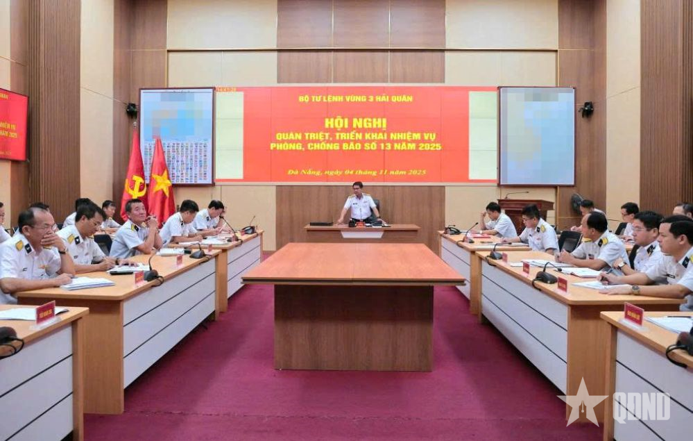 Vùng 3 Hải quân quán triệt, triển khai nhiệm vụ phòng, chống bão Kalmaegi