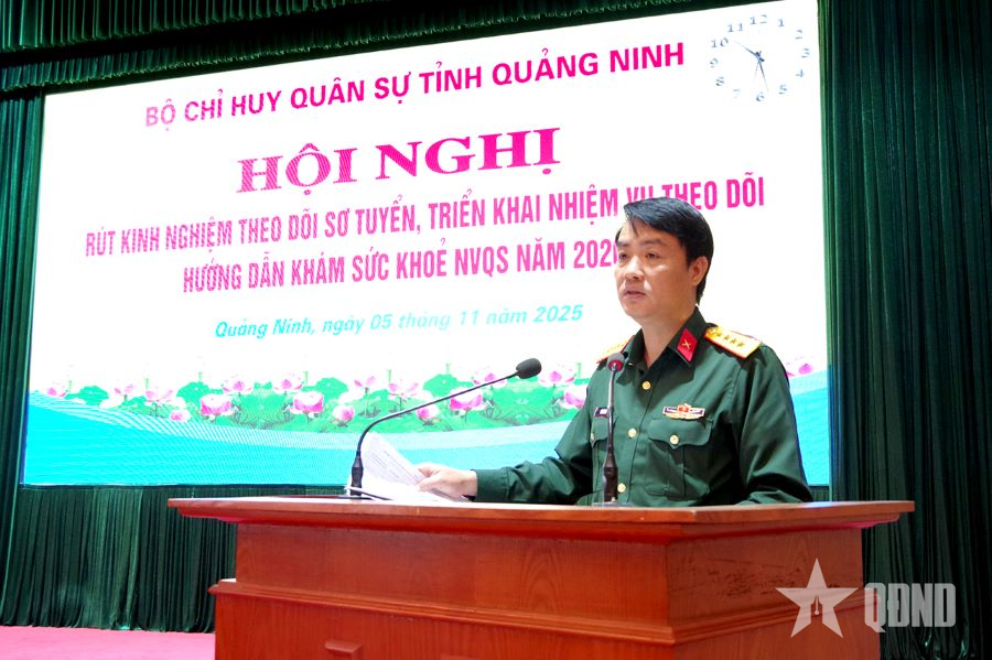 Bộ CHQS tỉnh Quảng Ninh: Triển khai nhiệm vụ theo dõi hướng dẫn khám sức khỏe nghĩa vụ quân sự năm 2026