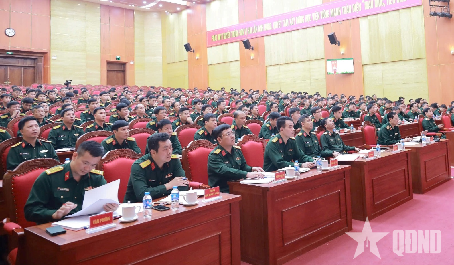 Học viện Hậu cần tổ chức Hội nghị rút kinh nghiệm diễn tập H­-25C