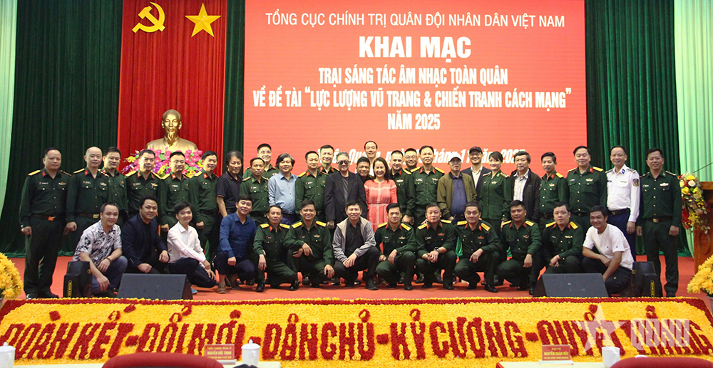 Tổng cục Chính trị: Khai mạc trại sáng tác âm nhạc toàn quân năm 2025