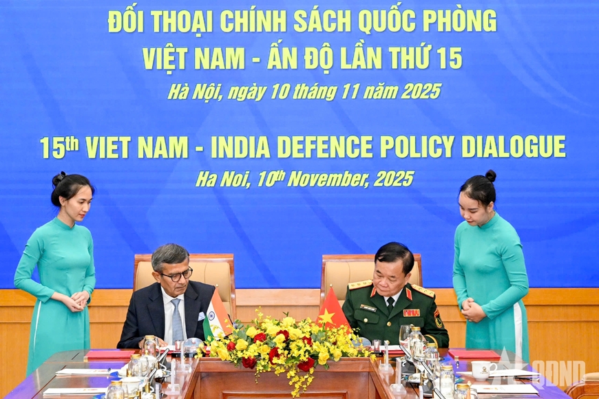 Đối thoại Chính sách quốc phòng Việt Nam - Ấn Độ lần thứ 15