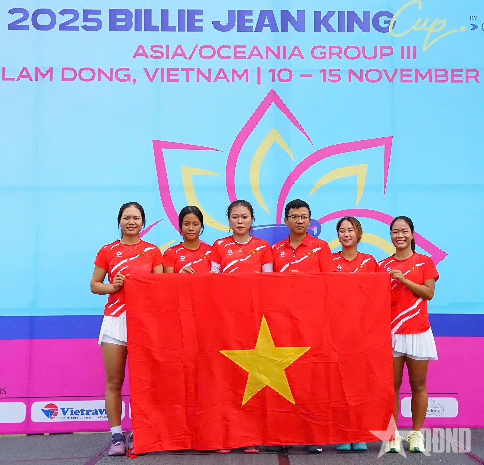 Khởi tranh Giải quần vợt nữ quốc tế Billie Jean King Cup tại Lâm Đồng