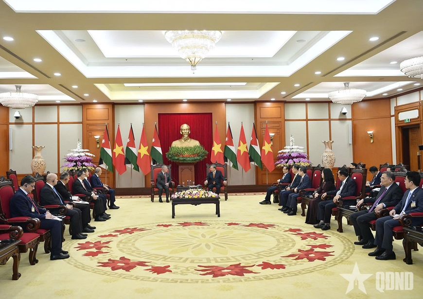 Tổng Bí thư Tô Lâm hội kiến Quốc vương Jordan Abdullah II Ibn Al-Hussein