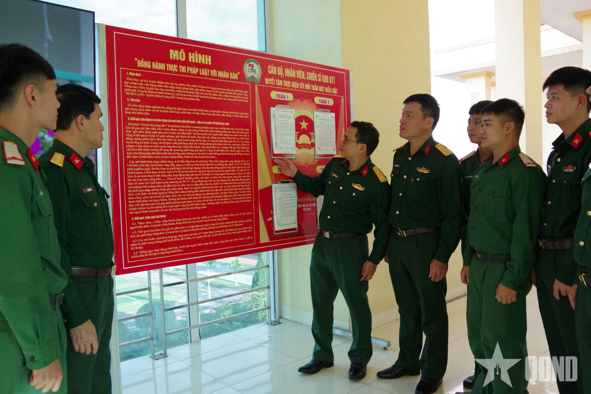 Tổng cục Hậu cần - Kỹ thuật tổ chức tuyên truyền, phổ biến pháp luật tại Kho 671, Cục Xăng dầu