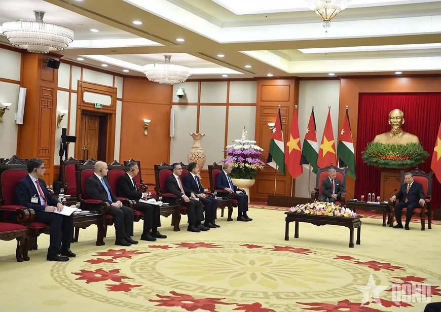 Tổng Bí thư Tô Lâm hội kiến Quốc vương Jordan Abdullah II Ibn Al-Hussein