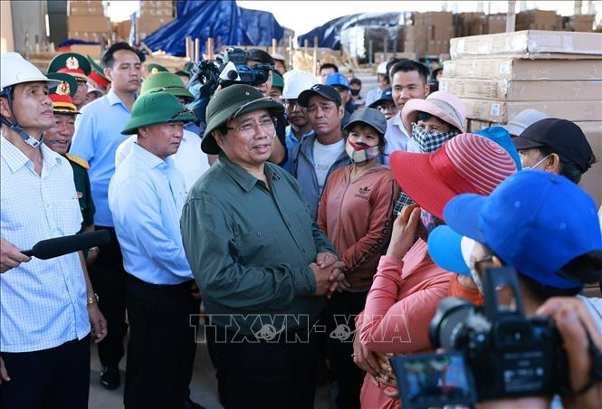 Thủ tướng Phạm Minh Chính thăm hỏi, động viên người dân, doanh nghiệp thiệt hại nặng nề do thiên tai, bão lũ tại Gia Lai