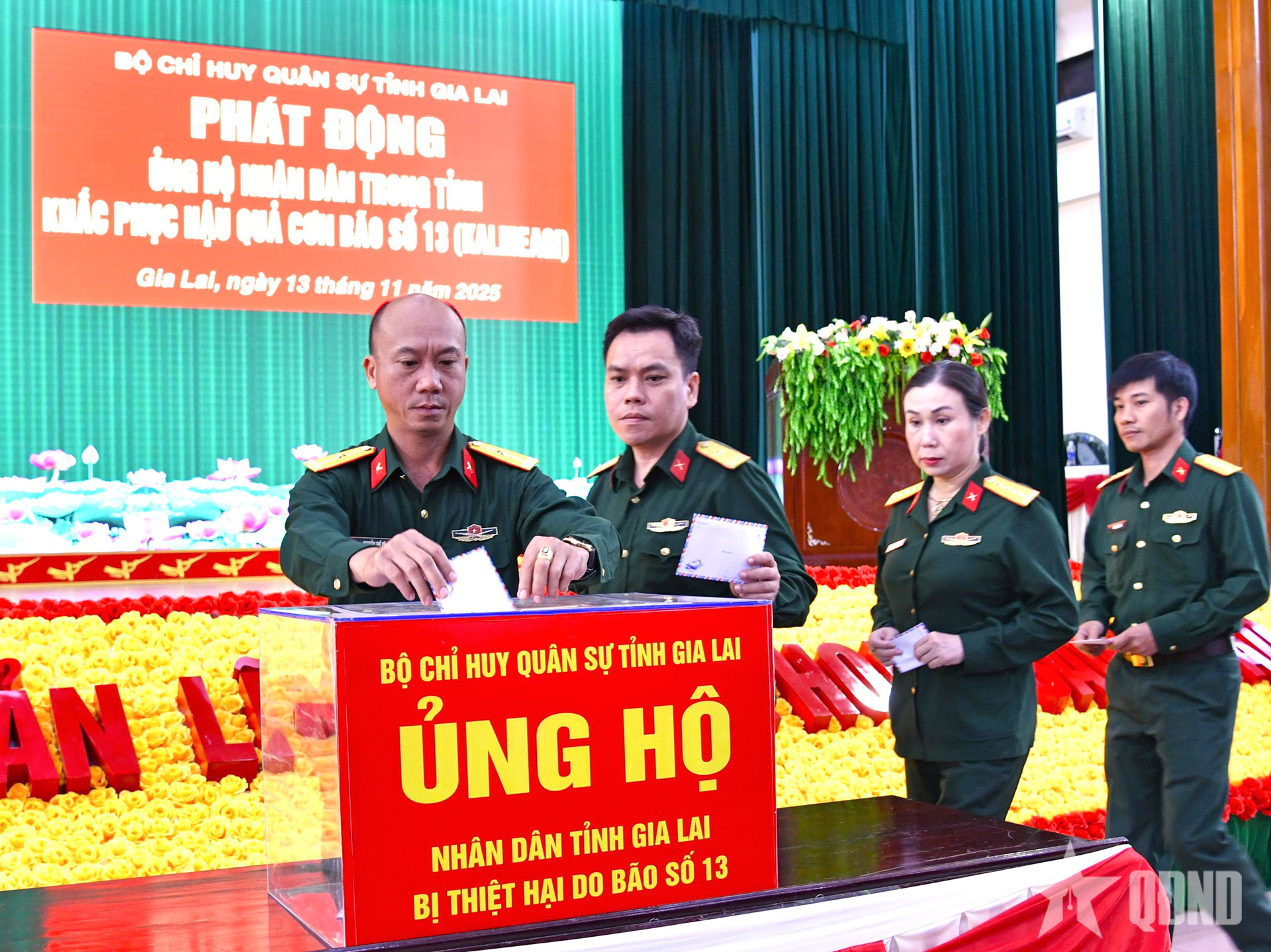 LLVT tỉnh Gia Lai: Ủng hộ gần 700 triệu đồng khắc phục hậu quả bão số 13 