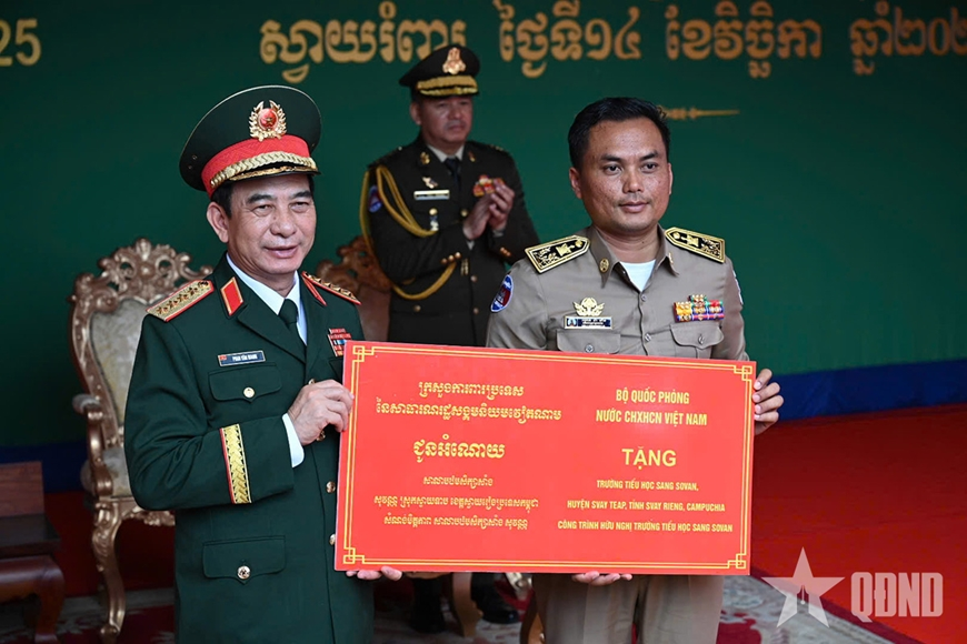 Khởi công xây dựng công trình hữu nghị Trường Tiểu học Sang Sovan