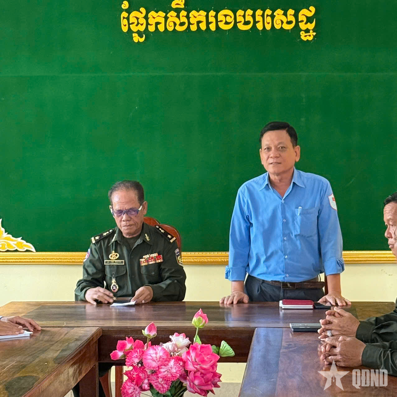 Lãnh đạo Quân khu 3 và tỉnh Kampong Speu thăm, động viên Đội K93 thực hiện nhiệm vụ tại Campuchia