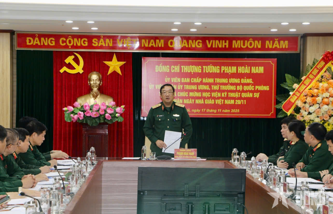 Thượng tướng Phạm Hoài Nam: Học viện Kỹ thuật Quân sự cần đẩy mạnh nghiên cứu khoa học ứng dụng