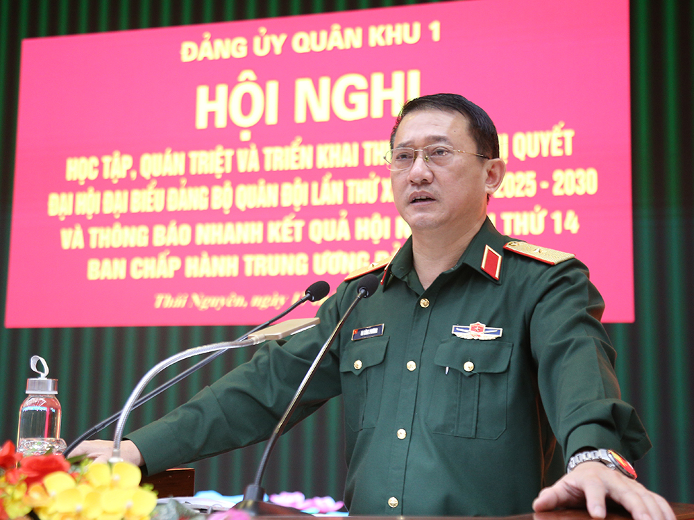 Quân khu 1: Học tập, quán triệt, triển khai thực hiện Nghị quyết Đại hội đại biểu Đảng bộ Quân đội lần thứ XII